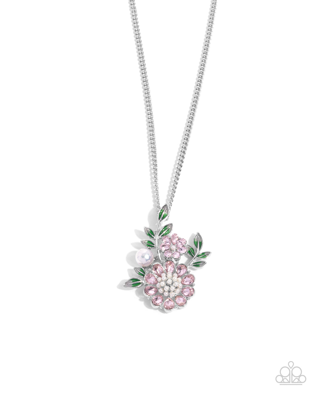 five-dollar-jewelry-botanical-bunch-pink-necklace-paparazzi-accessories