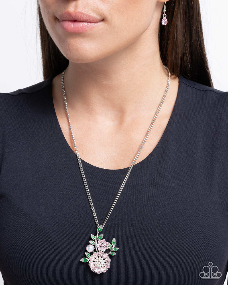 Botanical Bunch - Pink Necklace - Paparazzi Accessories