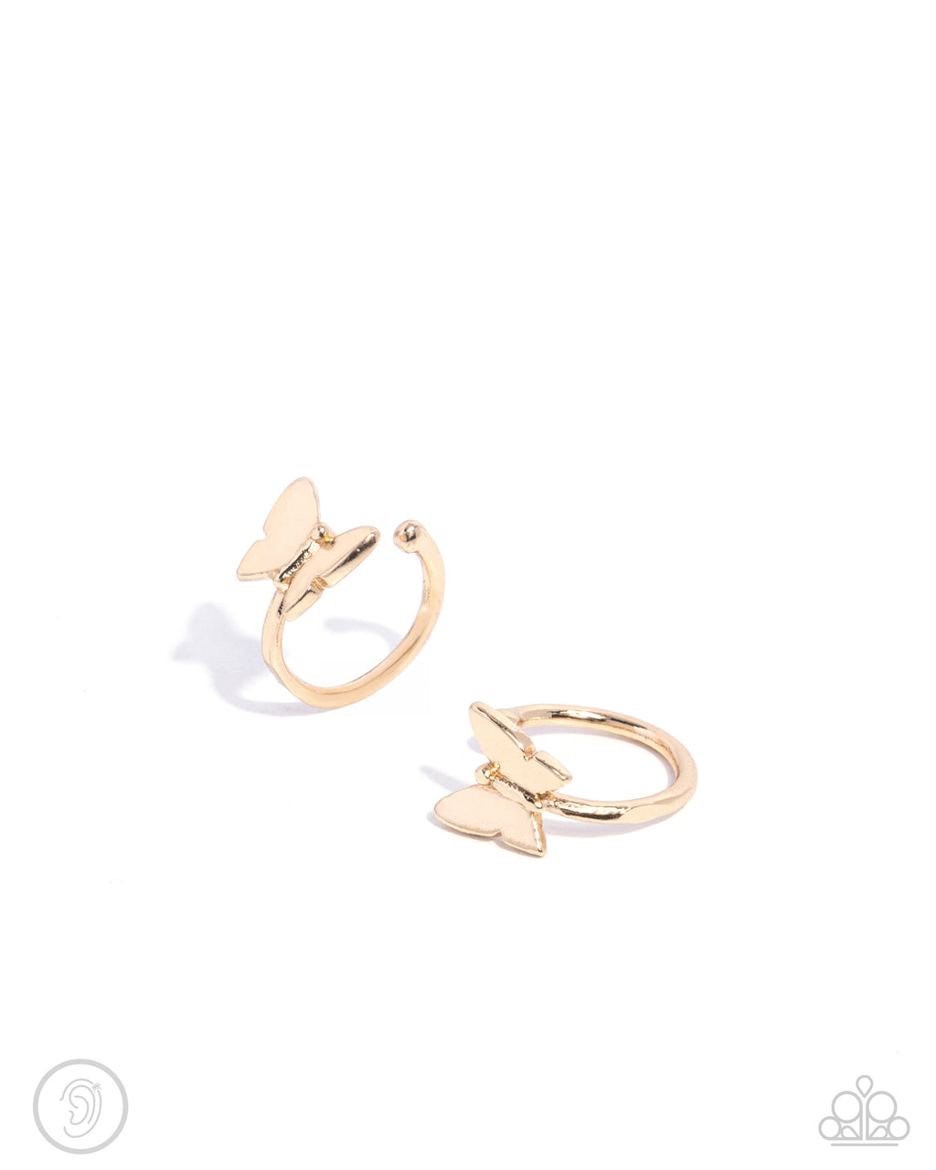 five-dollar-jewelry-aerial-attitude-gold-post earrings-paparazzi-accessories