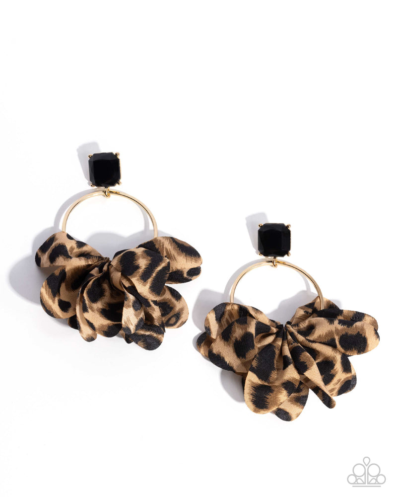 five-dollar-jewelry-charming-cheetah-gold-post earrings-paparazzi-accessories