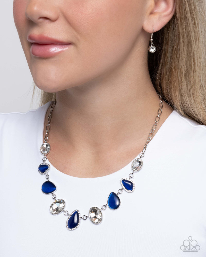 Royal Ready - Blue Necklace - Paparazzi Accessories