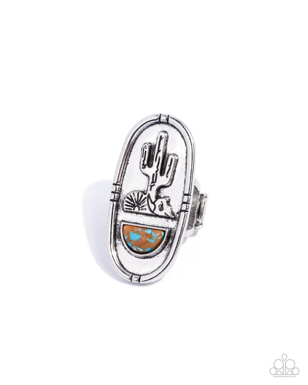 five-dollar-jewelry-southwestern-sketch-brown-ring-paparazzi-accessories