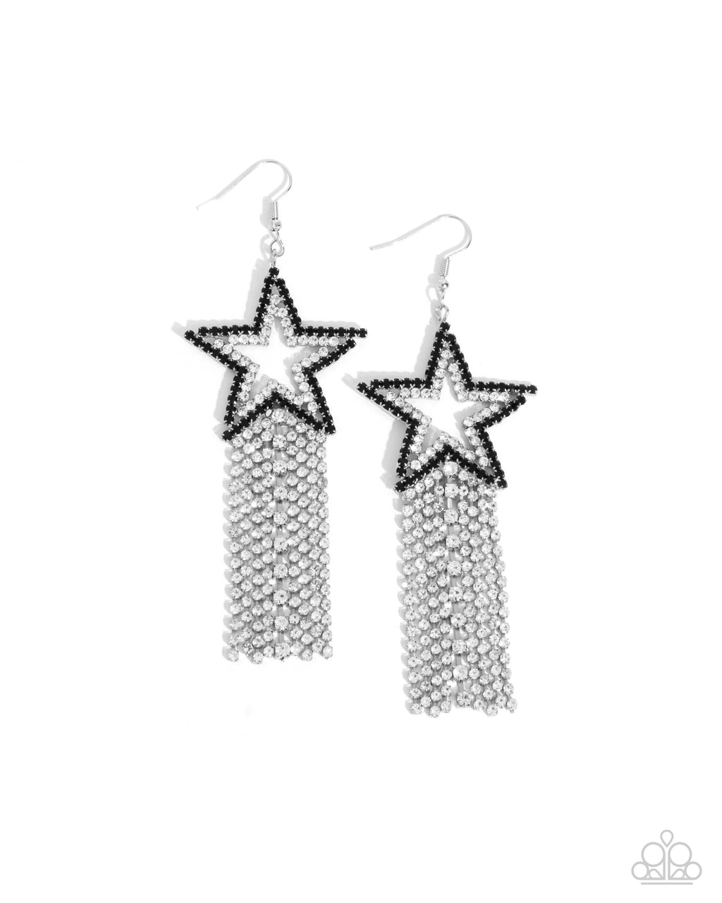 five-dollar-jewelry-sunset-superstar-black-earrings-paparazzi-accessories