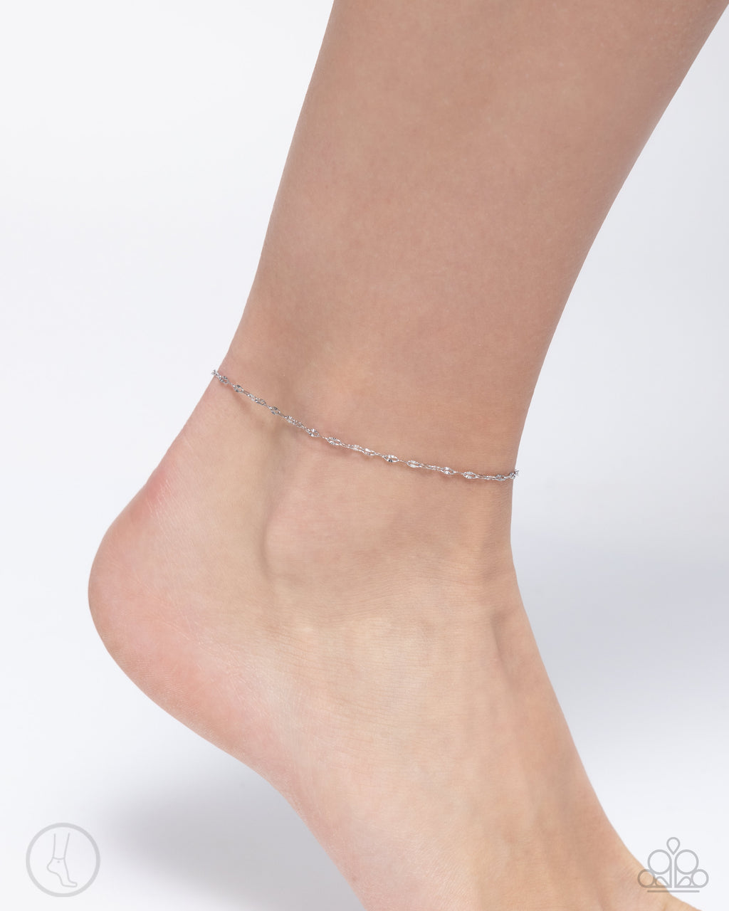 Savory Splendor - Silver Anklet - Paparazzi Accessories