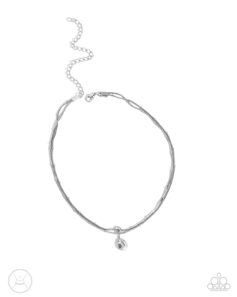 five-dollar-jewelry-teeming-teardrop-silver-necklace-paparazzi-accessories