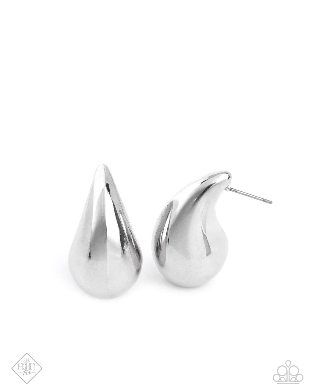 five-dollar-jewelry-raindrop-reveal-silver-post earrings-paparazzi-accessories