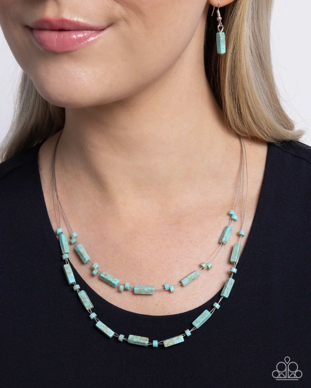 Earthy Extrovert - Blue Necklace - Paparazzi Accessories