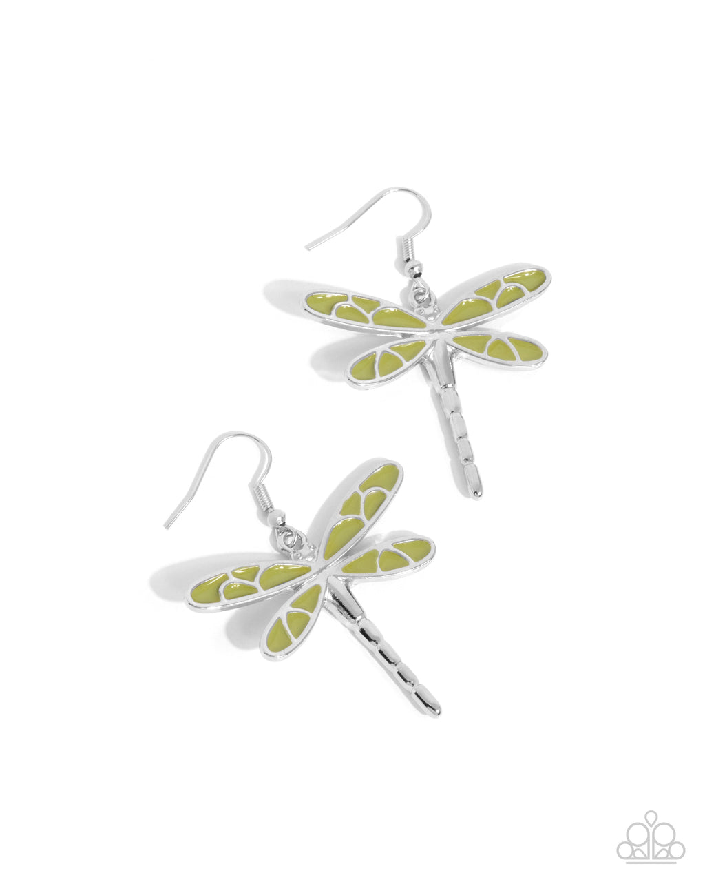 five-dollar-jewelry-dragonfly-descent-green-earrings-paparazzi-accessories