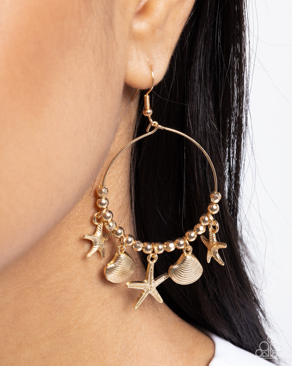 Coastal Conversation - Gold Earrings - Paparazzi Accessories