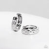 Hammered Hyperaware - Silver Earrings - Paparazzi Accessories