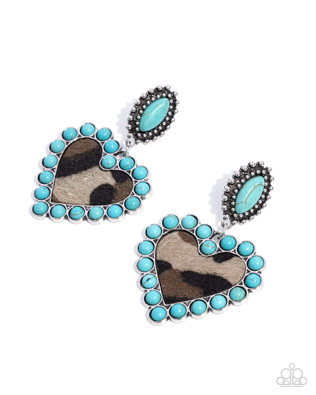 five-dollar-jewelry-whimsical-wrangler-blue-post earrings-paparazzi-accessories