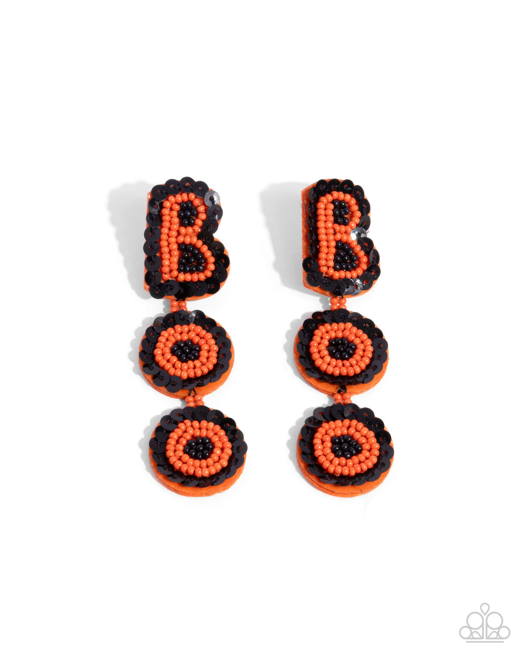 five-dollar-jewelry-halloween-bash-orange-post earrings-paparazzi-accessories