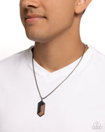 WOODWORK Study - Men’s Black Necklace - Paparazzi Accessories