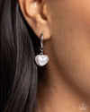 Carriage Chic - White Earrings - Paparazzi Accessories