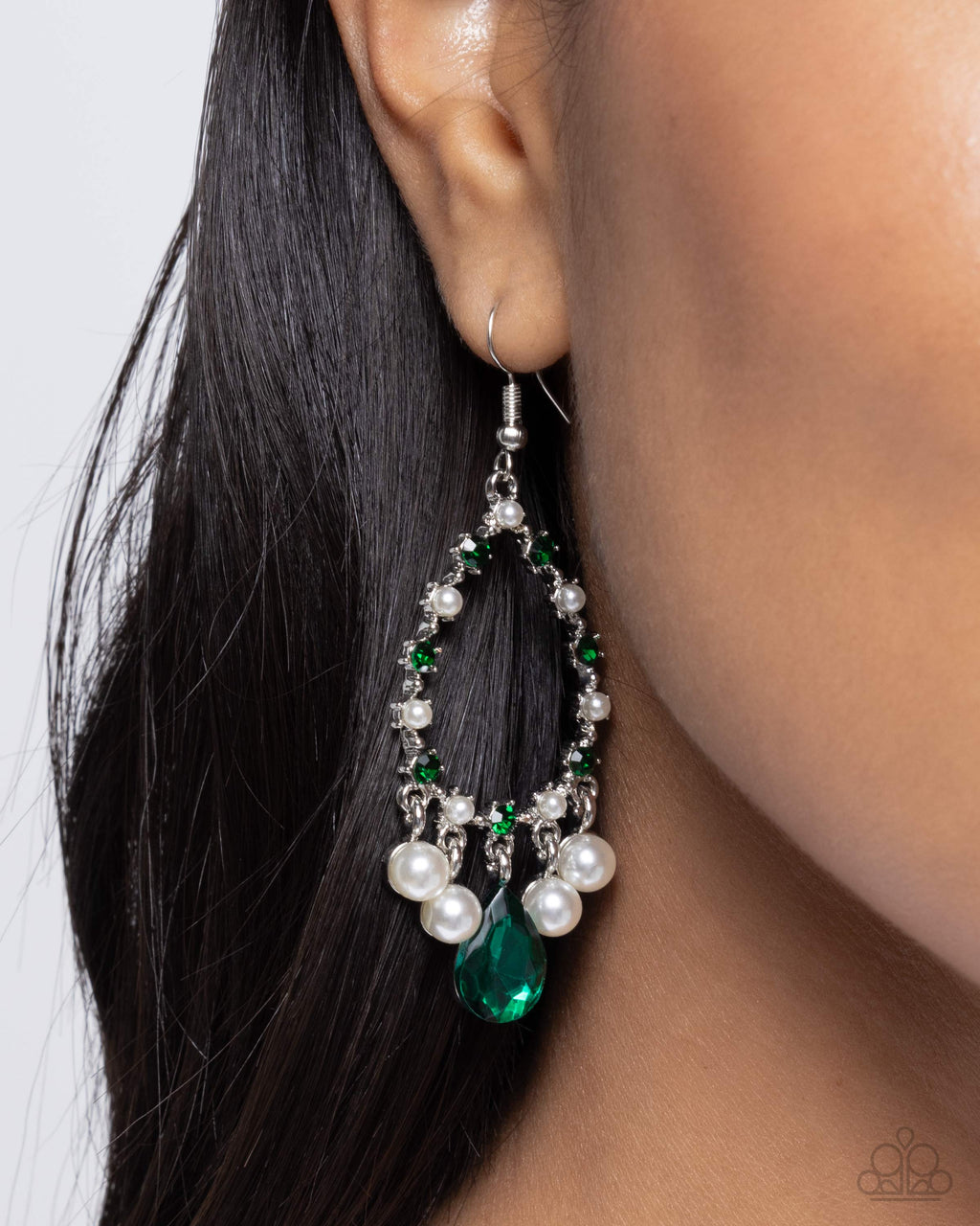 Baroness Behavior - Green Earrings - Paparazzi Accessories