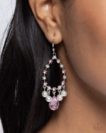 Baroness Behavior - Pink Earrings - Paparazzi Accessories