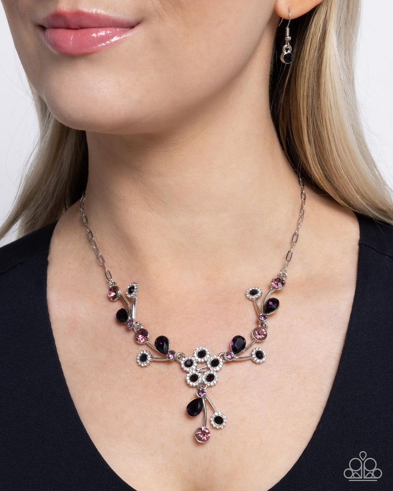 Blossom Queen - Purple Necklace - Paparazzi Accessories