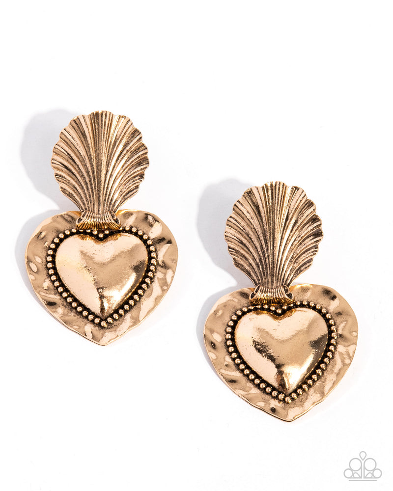 five-dollar-jewelry-mythical-moment-gold-post earrings-paparazzi-accessories