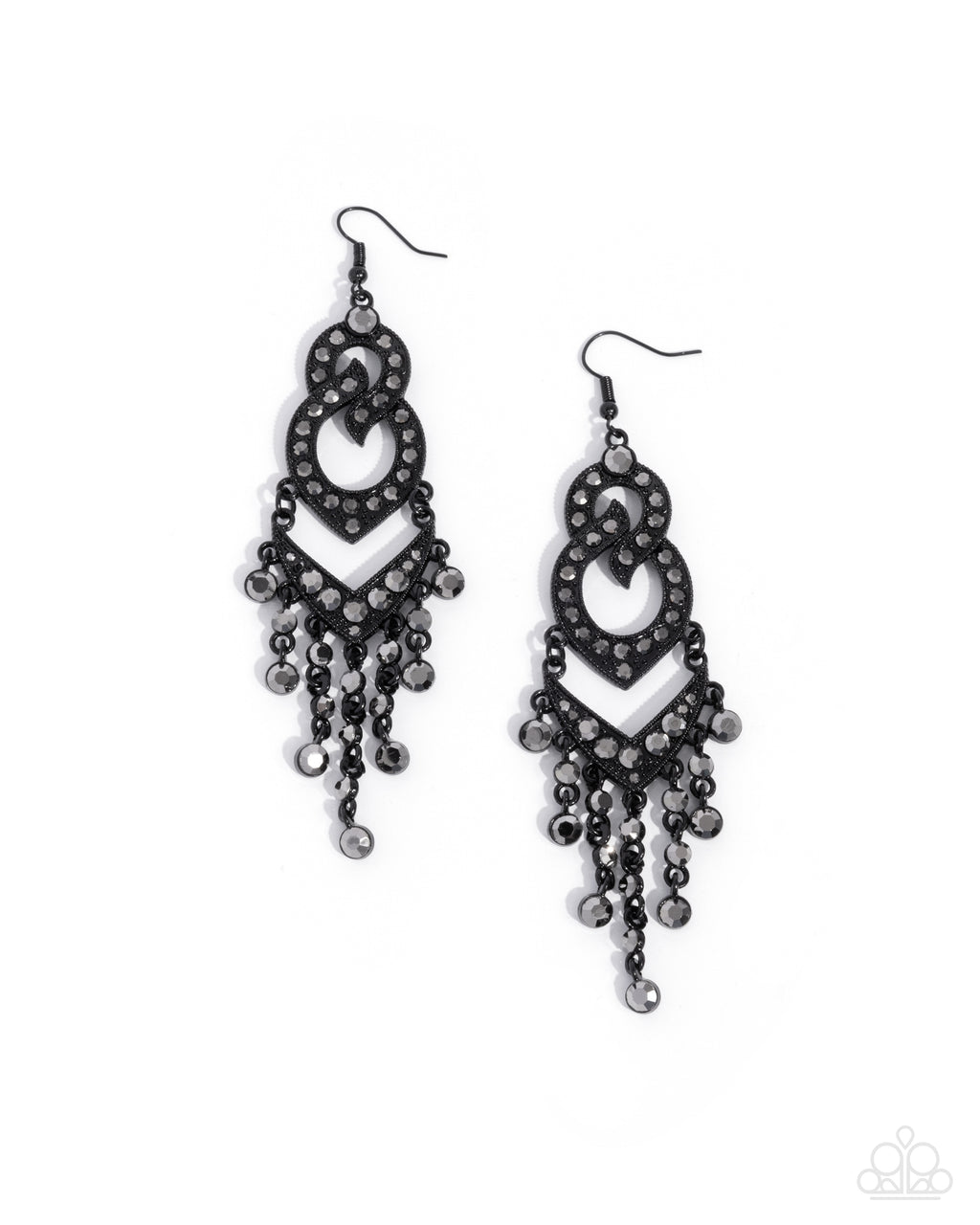 five-dollar-jewelry-pristine-precipitation-black-earrings-paparazzi-accessories