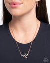 Dragonfly Deed - Copper Necklace - Paparazzi Accessories
