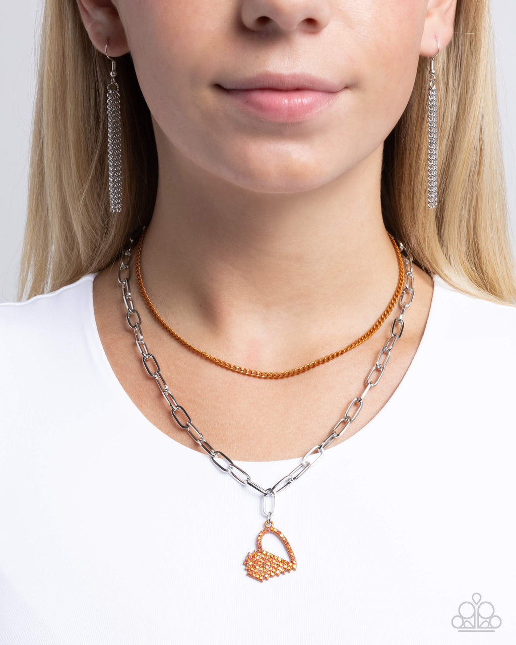 Love Comes and Goes... - Orange Necklace - Paparazzi Accessories