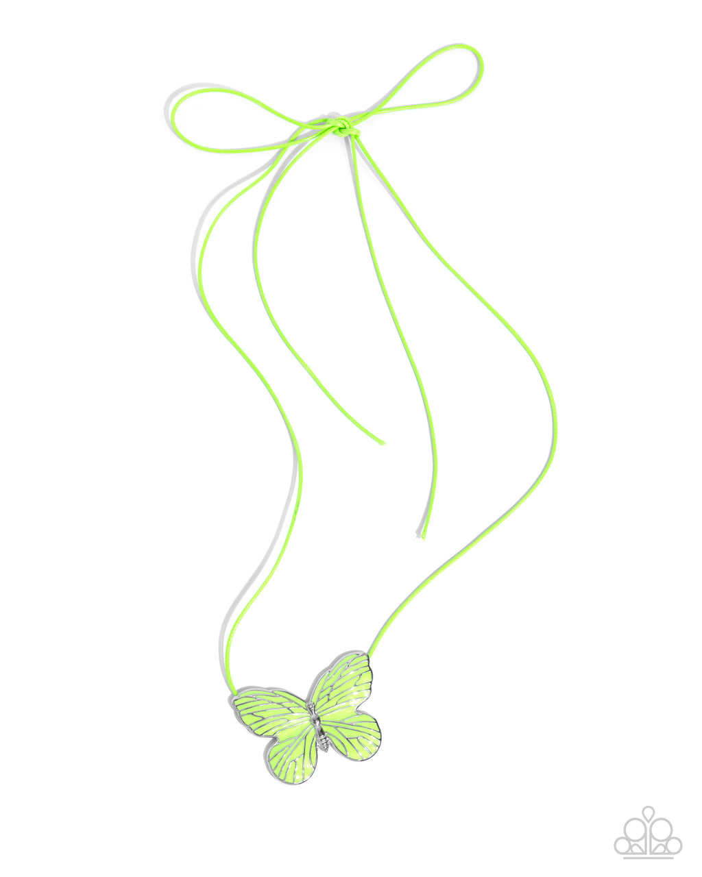 five-dollar-jewelry-fluttering-fervor-green-necklace-paparazzi-accessories