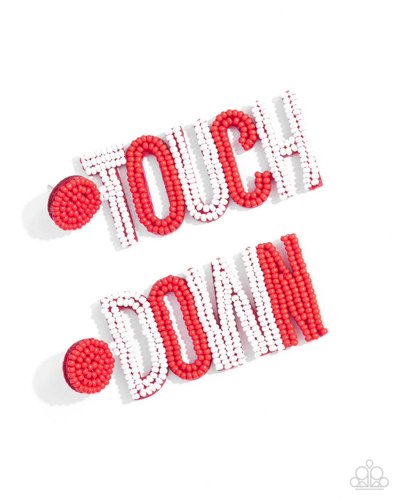 five-dollar-jewelry-touchdown-texture-red-paparazzi-accessories