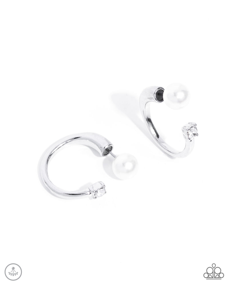 five-dollar-jewelry-decade-dance-white-post earrings-paparazzi-accessories