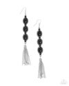 five-dollar-jewelry-fringe-fuel-black-earrings-paparazzi-accessories