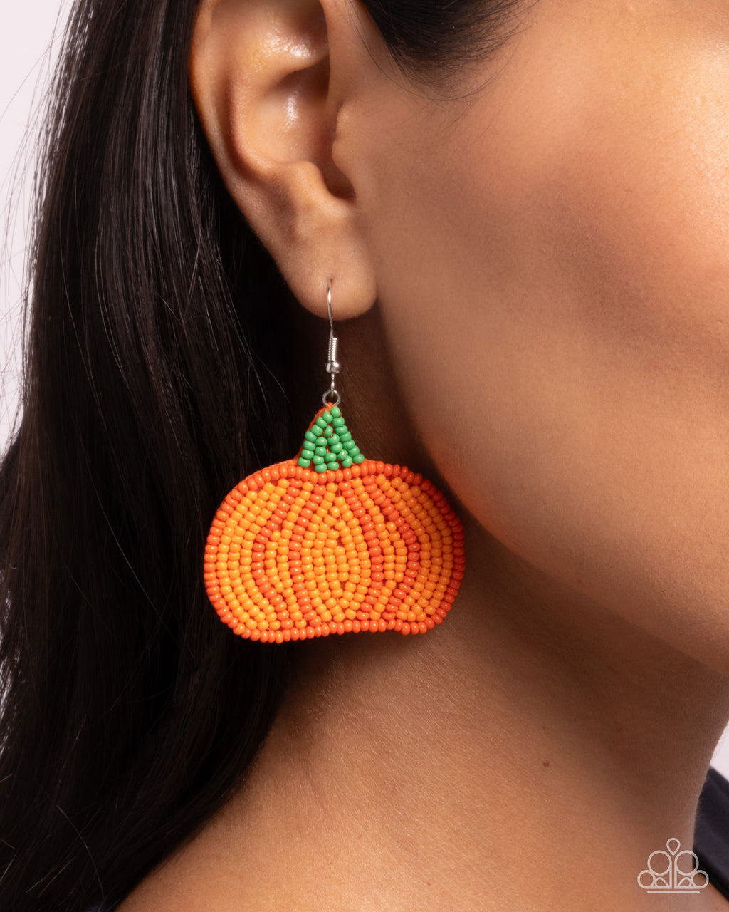 Pumpkin Pizzazz - Orange Earrings - Paparazzi Accessories