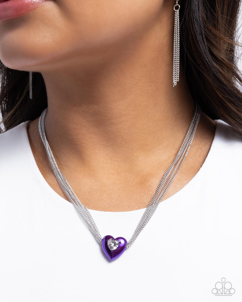 Malibu Infatuation - Purple Necklace - Paparazzi Accessories