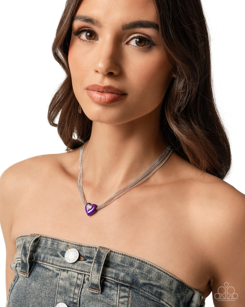 Malibu Infatuation - Purple Necklace - Paparazzi Accessories