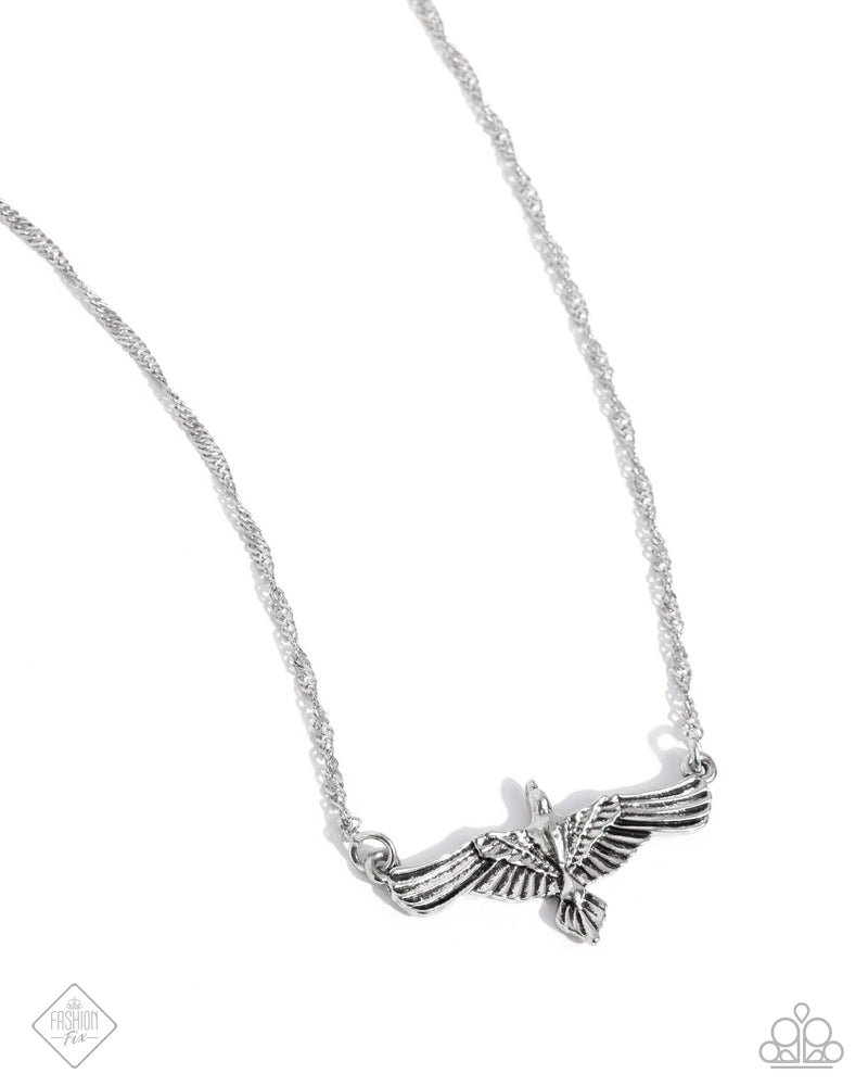 five-dollar-jewelry-eagle-exception-silver-necklace-paparazzi-accessories