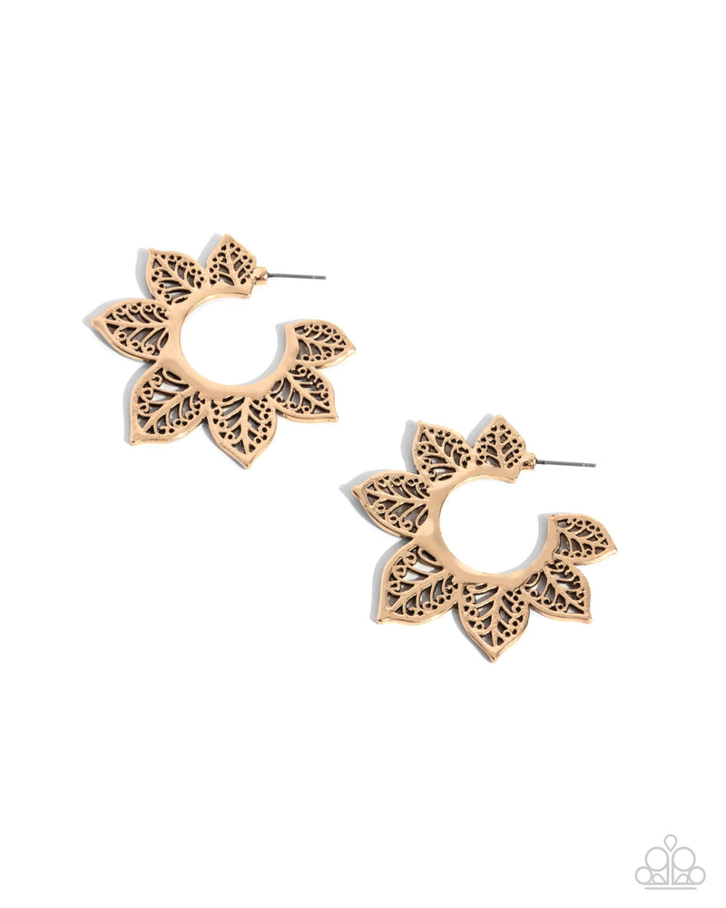 five-dollar-jewelry-tangled-tapestry-gold-earrings-paparazzi-accessories