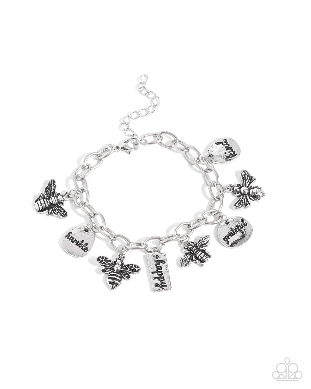 five-dollar-jewelry-compassionate-charm-silver-bracelet-paparazzi-accessories