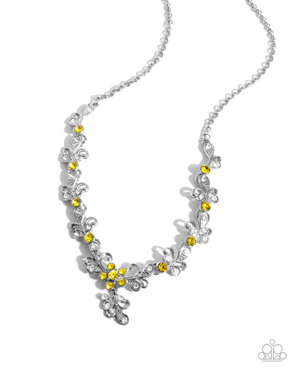 five-dollar-jewelry-refreshing-refinement-yellow-necklace-paparazzi-accessories