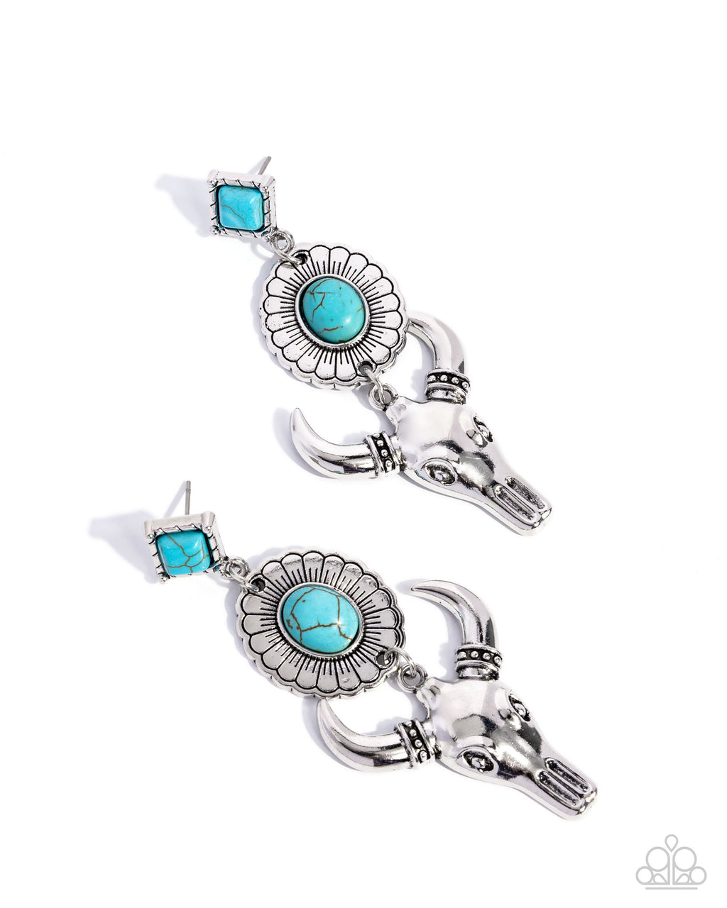 five-dollar-jewelry-western-week-blue-post earrings-paparazzi-accessories