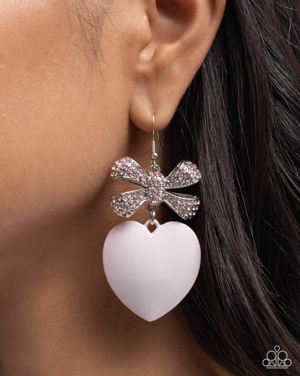 Suitable Sweetheart - Pink Earrings - Paparazzi Accessories