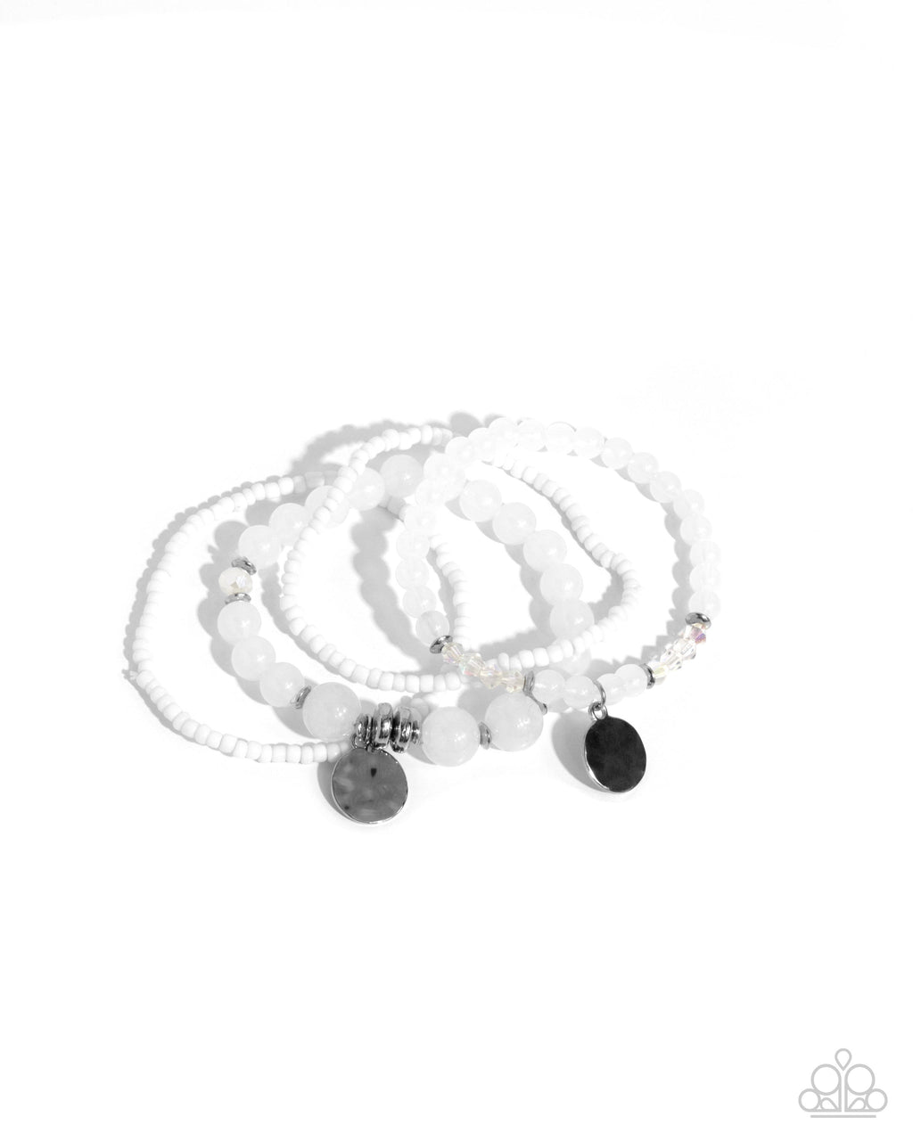 five-dollar-jewelry-superior-stack-white-bracelet-paparazzi-accessories