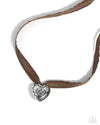 Complete Look - Brown & Silver Heart Set - Paparazzi Accessories