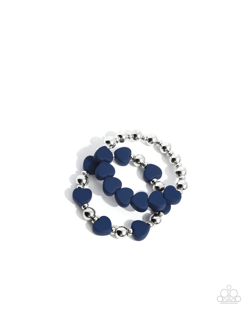 Complete Look - Blue Heart Set - Paparazzi Accessories