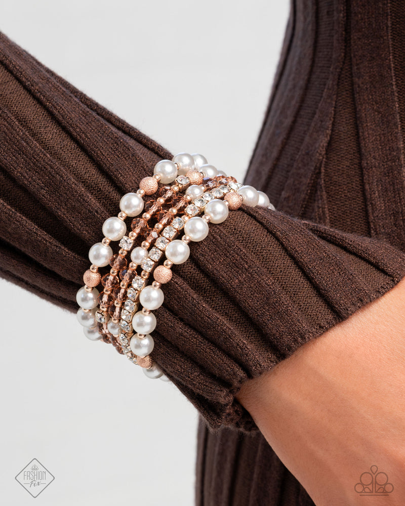 To An Elegant Extent - Rose Gold Bracelet - Paparazzi Accessories