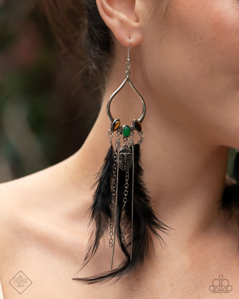 Living on the Wild Side - Multi Earrings - Paparazzi Accessories