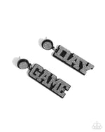 five-dollar-jewelry-home-game-black-post earrings-paparazzi-accessories