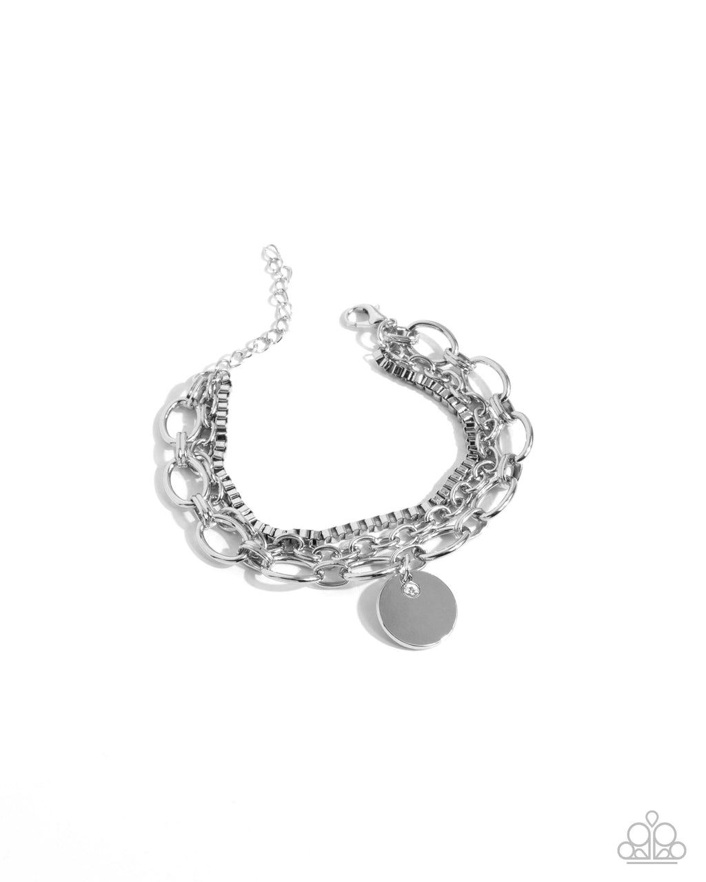 five-dollar-jewelry-coined-confidence-white-bracelet-paparazzi-accessories
