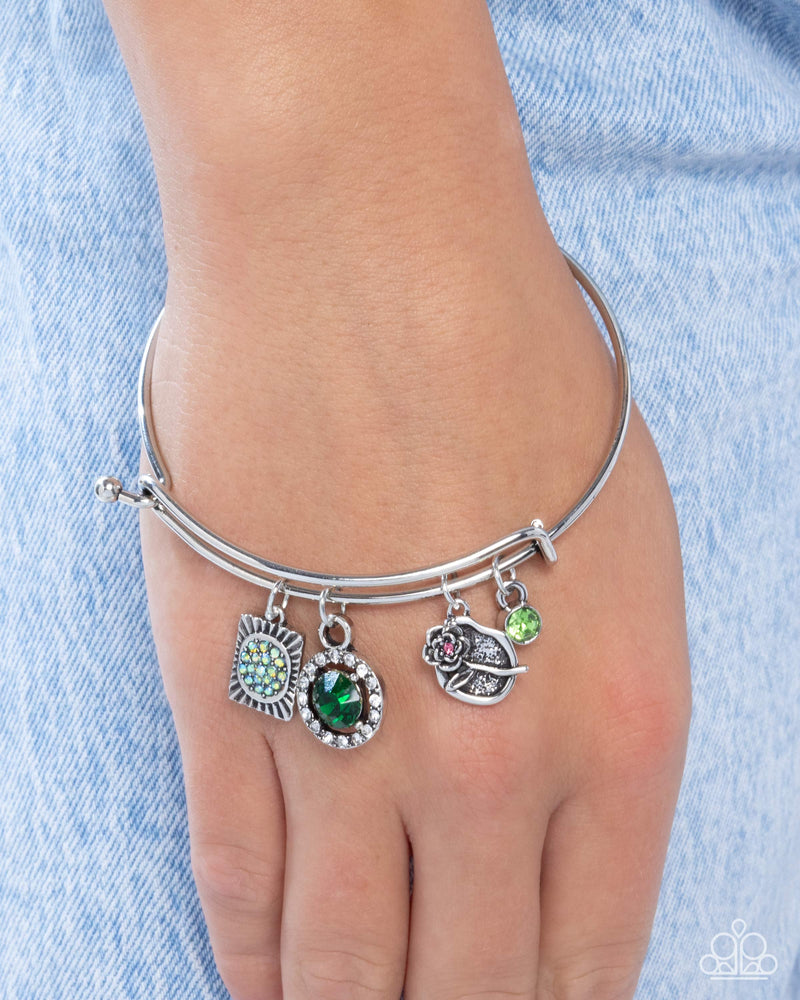 Playful Pageantry - Green Bracelet - Paparazzi Accessories