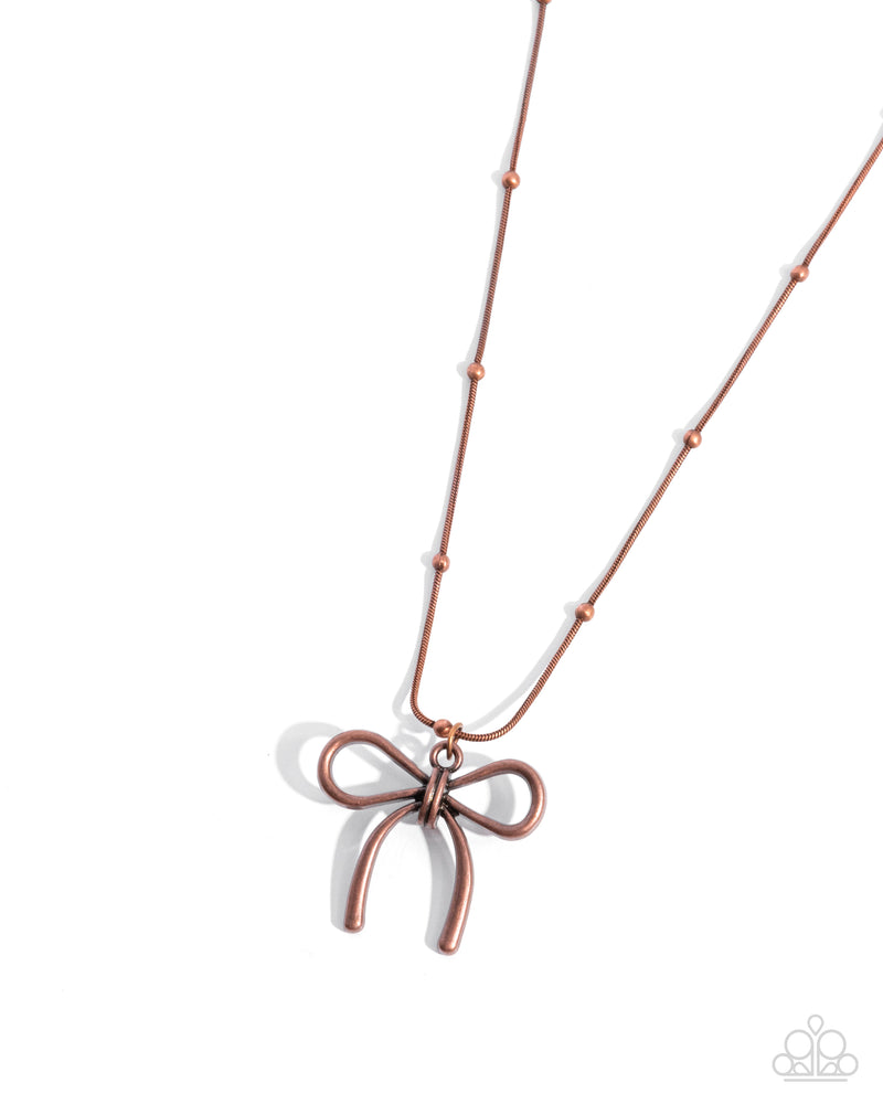 Complete Look - Copper Bow Set - Paparazzi Accessories