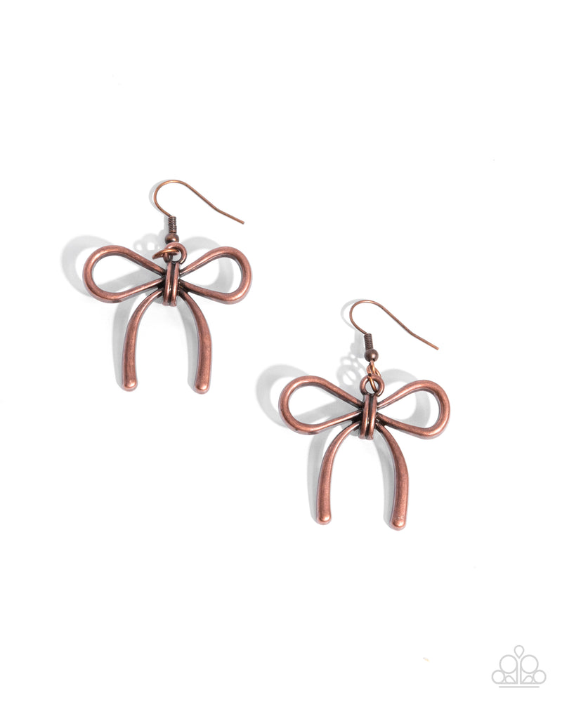 Complete Look - Copper Bow Set - Paparazzi Accessories