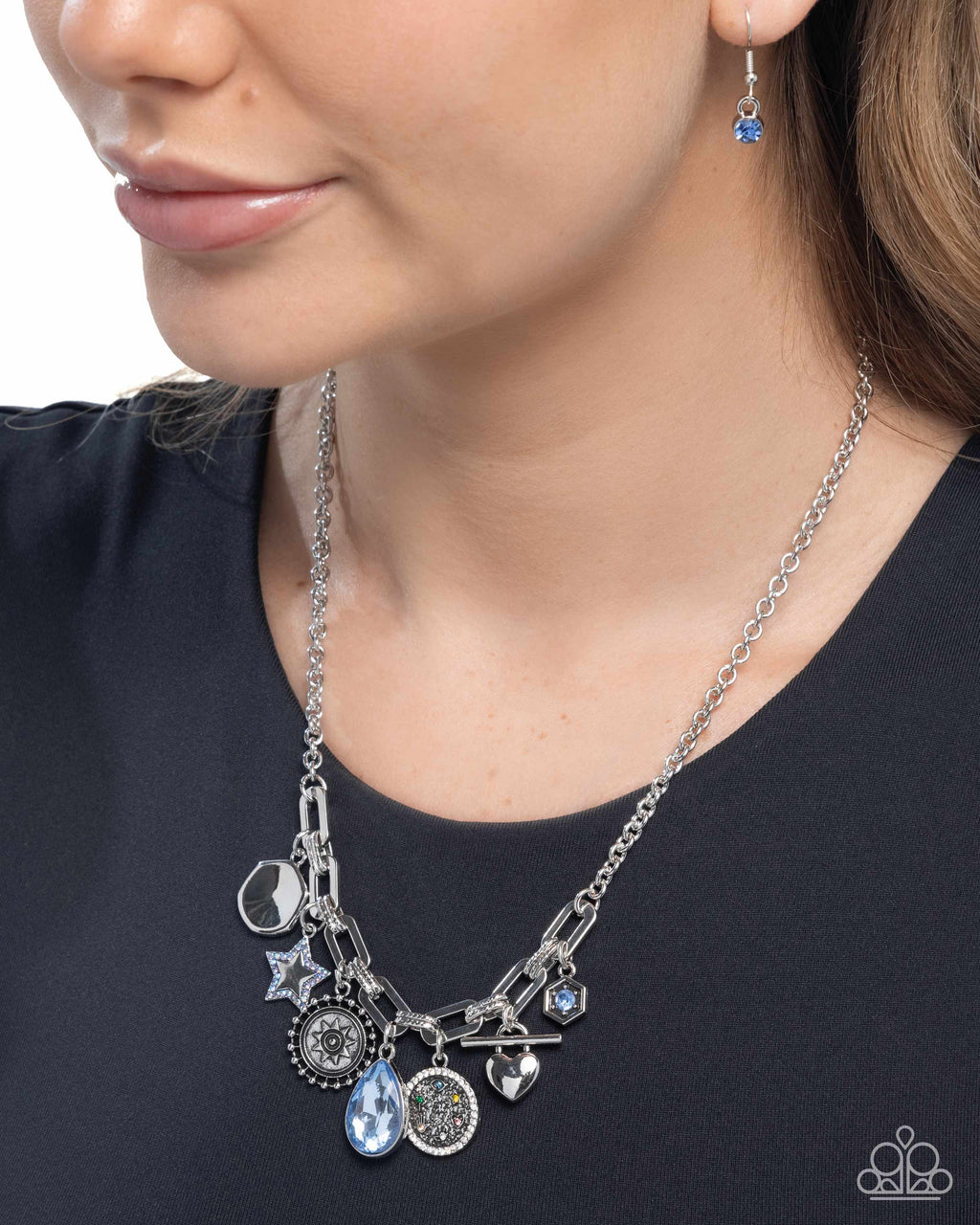 Welcome to the Show - Blue Necklace - Paparazzi Accessories