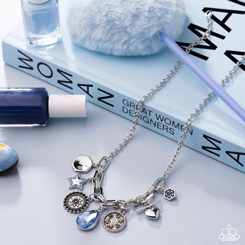 Welcome to the Show - Blue Necklace - Paparazzi Accessories
